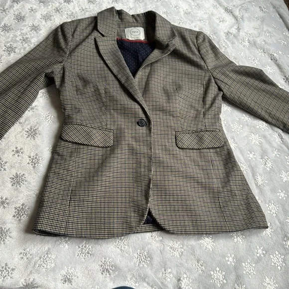 1901 Men's Checkered Blazer - Black and White